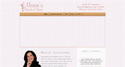 Desktop Screenshot of mariaschoolofdance.com